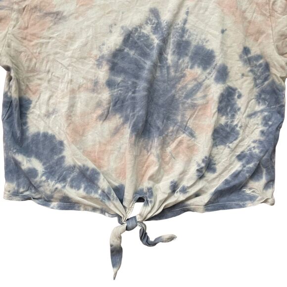 Hollister Small T-Shirt Set of 2 Cropped Tees Top Tie Front TieDye - Picture 8 of 10